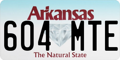AR license plate 604MTE