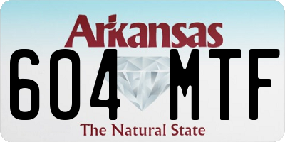 AR license plate 604MTF