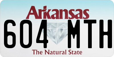 AR license plate 604MTH