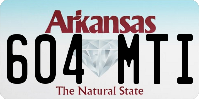 AR license plate 604MTI