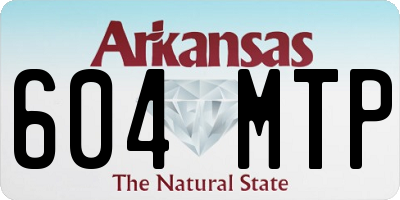 AR license plate 604MTP
