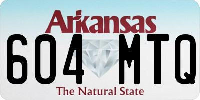 AR license plate 604MTQ