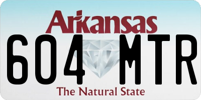 AR license plate 604MTR