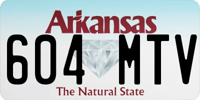 AR license plate 604MTV
