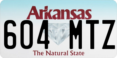 AR license plate 604MTZ