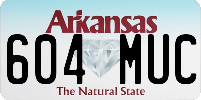 AR license plate 604MUC