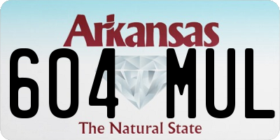 AR license plate 604MUL