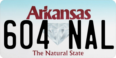 AR license plate 604NAL