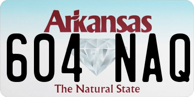 AR license plate 604NAQ