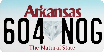 AR license plate 604NOG