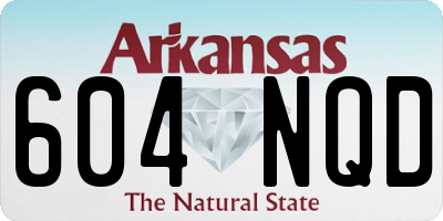 AR license plate 604NQD