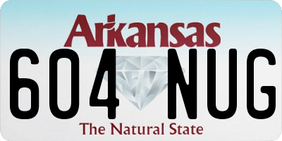 AR license plate 604NUG
