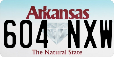 AR license plate 604NXW
