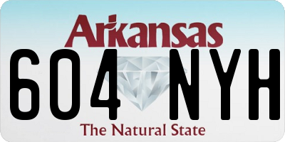 AR license plate 604NYH
