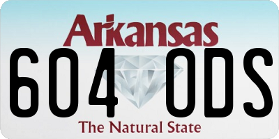 AR license plate 604ODS