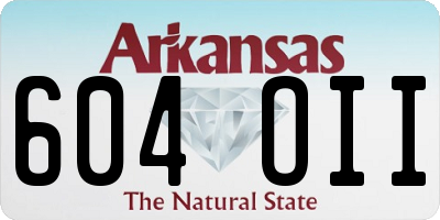AR license plate 604OII