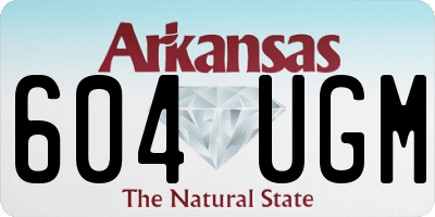 AR license plate 604UGM