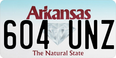 AR license plate 604UNZ