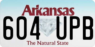AR license plate 604UPB