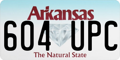 AR license plate 604UPC