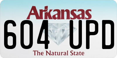 AR license plate 604UPD