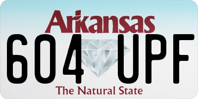 AR license plate 604UPF