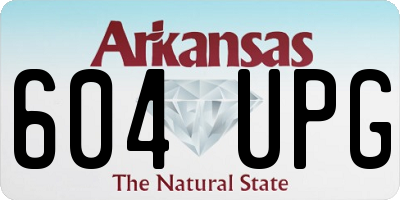 AR license plate 604UPG