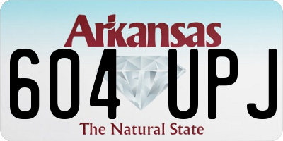 AR license plate 604UPJ