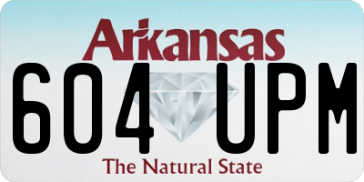 AR license plate 604UPM