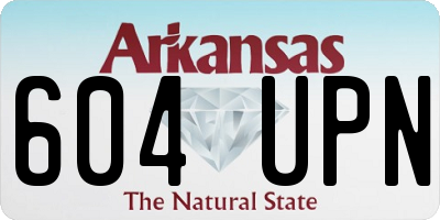 AR license plate 604UPN