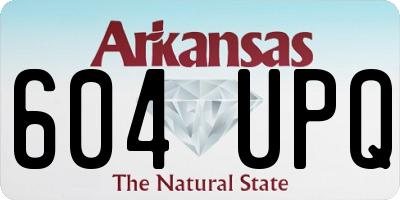 AR license plate 604UPQ