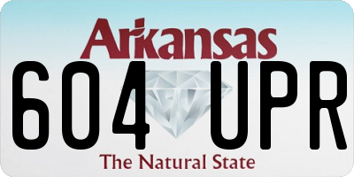 AR license plate 604UPR