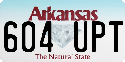 AR license plate 604UPT