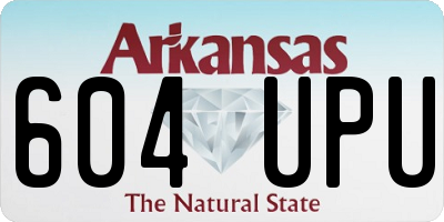 AR license plate 604UPU