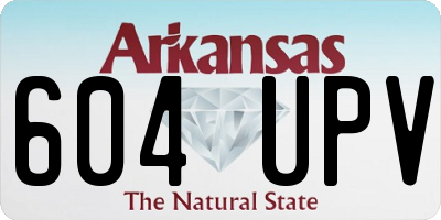 AR license plate 604UPV