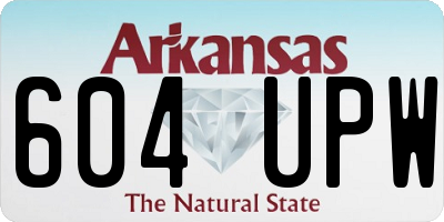 AR license plate 604UPW