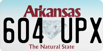 AR license plate 604UPX