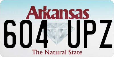 AR license plate 604UPZ
