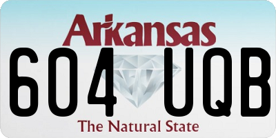 AR license plate 604UQB