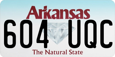 AR license plate 604UQC
