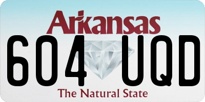 AR license plate 604UQD