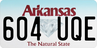 AR license plate 604UQE