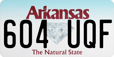 AR license plate 604UQF
