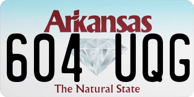 AR license plate 604UQG