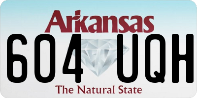 AR license plate 604UQH