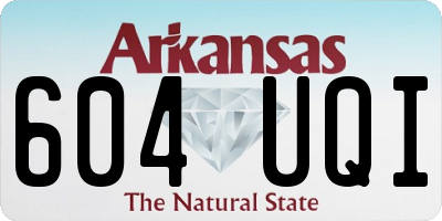 AR license plate 604UQI