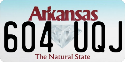 AR license plate 604UQJ