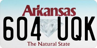 AR license plate 604UQK