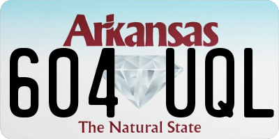 AR license plate 604UQL