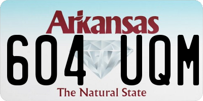 AR license plate 604UQM